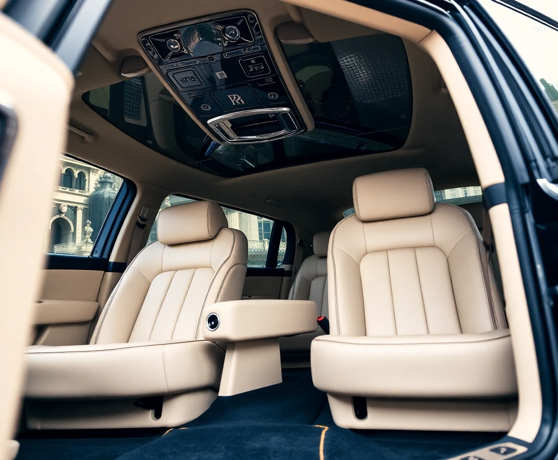 Intérieur luxueux de la Rolls-Royce Phantom